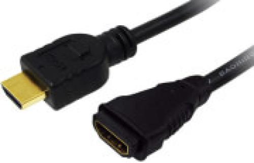 LOGILINK CH0056 EXTENSION CABLE HDMI HIGH SPEED WITH ETHERNET 2.0M BLACK