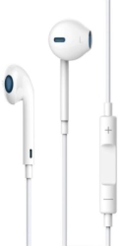 DEVIA SMART EARPODS WITH REMOTE AND MIC WHITE