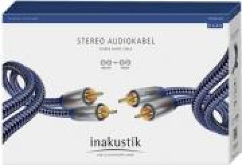 IN-AKUSTIK PREMIUM STEREO AUDIO CABLE 2X CINCH - 2X CINCH 0.75M