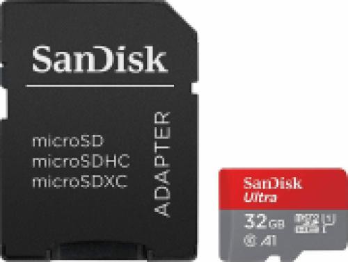SANDISK SDSQUA4-032G-GN6IA ULTRA 32GB U1 A1 MICRO SDHC UHS-I CLASS 10 + SD ADAPTER