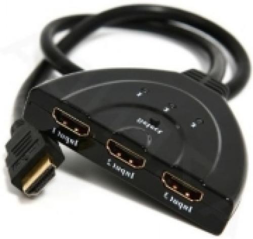 CABLEXPERT DSW-HDMI-35 3 PORTS HDMI SWITCH BUILT IN CABLE
