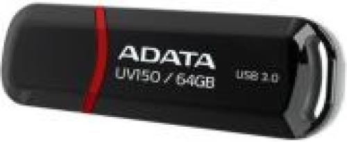 ADATA AUV150-64G-RBK DASHDRIVE UV150 64GB USB 3.2 FLASH DRIVE BLACK