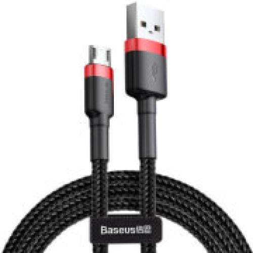 BASEUS CABLE CAFULE MICRO USB 2.4A 1M RED/BLACK