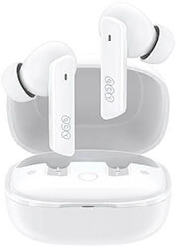 QCY HT05 MELOBUDS ANC TWS WHITE DUAL DRIVER 6-MIC NOISE CANCEL. TRUE WIRELESS EARBUDS 10MM DRIVERS