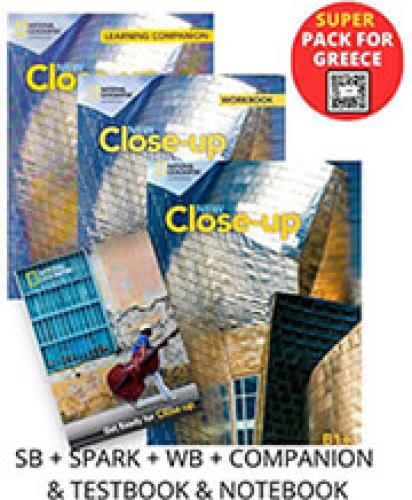 NEW CLOSE-UP B1+ SUPER PACK FOR GREECE (STUDENTS BOOK - SPARK -WORKBOOK -COMPANION-TESTBOOK- NOTEBOOK)