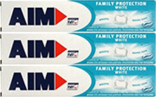 ΟΔΟΝΤΟΚΡΕΜΑ AIM FAMILY PROTECT WHITE 75ML 3ΤΕΜ