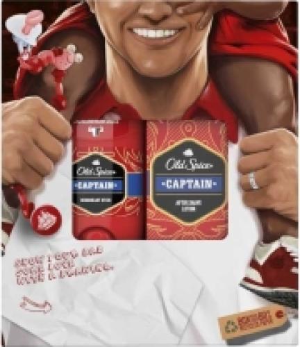 OLD SPICE GIFT PACK CAPTAIN DEODORANT STICK & AFTER SHAVE