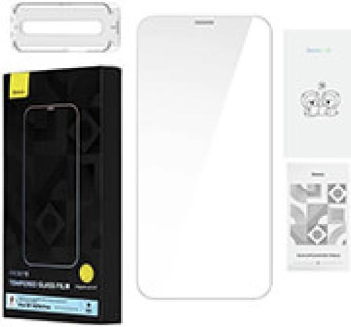 BASEUS TEMPERED GLASS 0.4MM IPHONE 12/12 PRO + CLEANING KIT