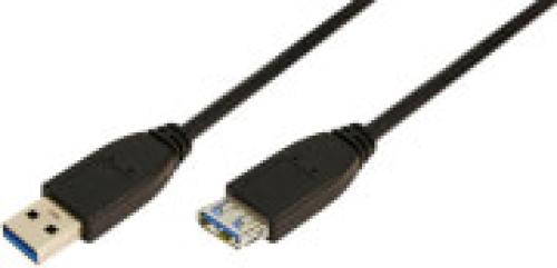 LOGILINK CU0042 USB 3.0 EXTENSION CABLE AM TO AF 2M BLACK