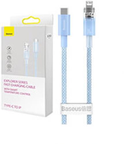 BASEUS FAST CHARGING CABLE USB-C TO LIGHTNING EXPLORER SERIES 1M 20W BLUE