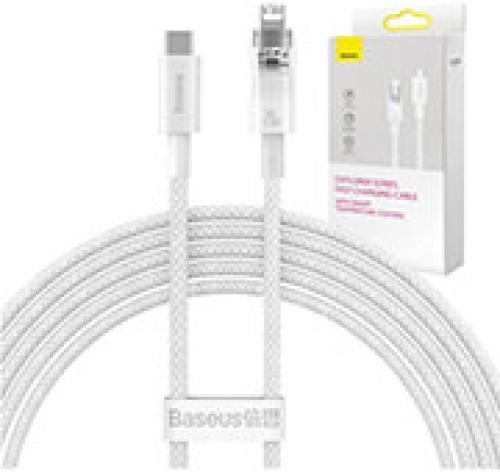 BASEUS FAST CHARGING CABLE USB-C TO LIGHTNING EXPLORER SERIES 2M 20W WHITE