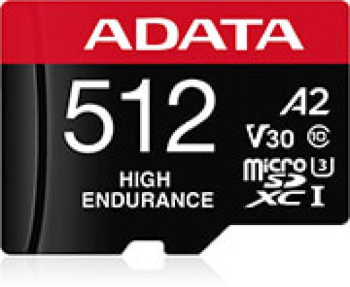ADATA AUSDX512GUI3V30SHA2-RA1 HIGH ENDURANCE 512GB MICRO SDXC UHS-I U3 V30