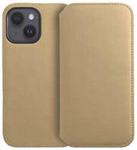 DUAL POCKET BOOK FOR IPHONE 15 PLUS GOLD