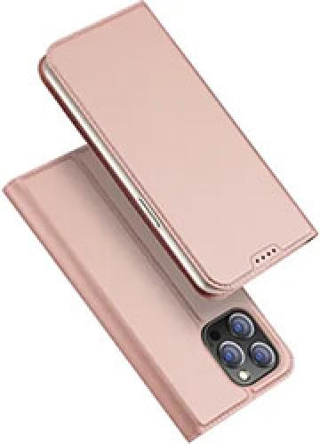 DUX DUCIS SKIN PRO SMOOTH LEATHER CASE FOR APPLE IPHONE 15 PRO ROSE