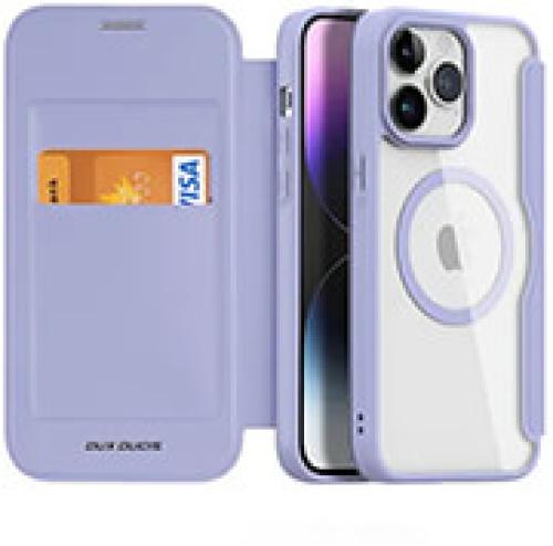 DUX DUCIS SKIN X PRO FOLIO CASE WITH MAGSAFE FOR APPLE IPHONE 15 PRO PURPLE