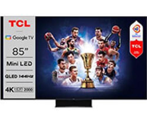 TV TCL 85C845 55'' MINI-LED QLED 144HZ 4K ULTRA HD GOOGLE TV SMART WIFI