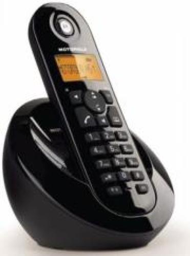 MOTOROLA C601 SINGLE DIGITAL CORDLESS PHONE BLACK