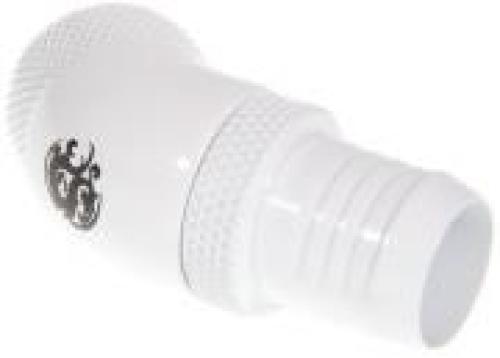 BITSPOWER FITTING 45 DEGREE 1/4 INCH TO ID 13MM ROTATING WHITE