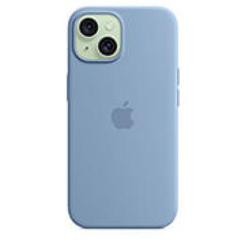 APPLE IPHONE 15 SILICONE CASE MAGSAFE WINTER BLUE MT0Y3