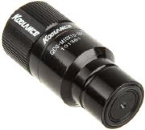 KOOLANCE QD3 MALE QUICK DISCONNECT NO-SPILL COUPLING, COMPRESSION FOR 10MM X 13MM BLACK