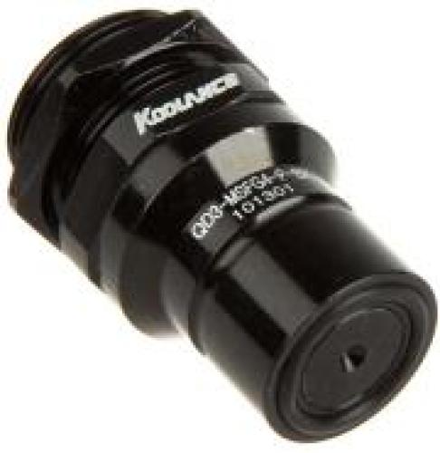 KOOLANCE QD3 MALE QUICK DISCONNECT NO-SPILL COUPLING, PANEL FEMALE THREADED G 1/4 BSPP BLACK