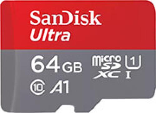 SANDISK SDSQUAB-064G-GN6IA ULTRA 64GB MICRO SDXC UHS-I U1 A1 + SD ADAPTER