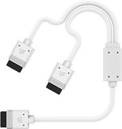 CORSAIR CL-9011132-WW ICUE LINK Y-CABLE 1X600MM STRAIGHT/ANGLED SLIM WHITE
