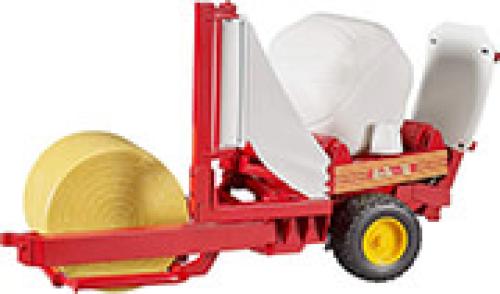 BRUDER BALE WRAPPER WITH OCHER BROWN AND BLACK ROUND BALES