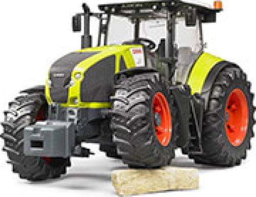 BRUDER CLAAS AXION 950 WITH FRONT LOADER (LIGHT GREEN/BLACK)