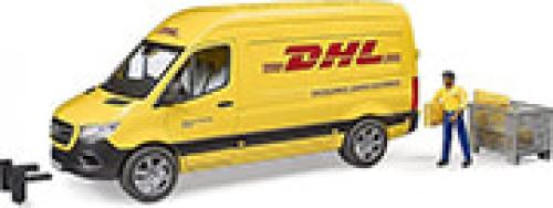 BRUDER MB SPRINTER DHL WITH DRIVER (YELLOW)