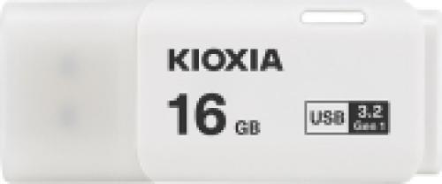 KIOXIA TRANSMEMORY HAYABUSA U301 16GB USB3.0 FLASH DRIVE WHITE