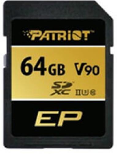 PATRIOT PEF64GEP92SDX V90 64GB SDXC UHS-II U3 CLASS 10