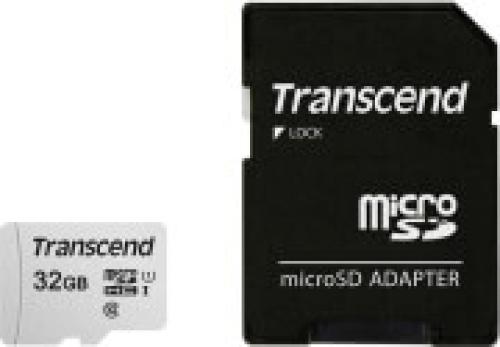 TRANSCEND 300S TS32GUSD300S-A 32GB MICRO SDHC UHS-I U1 V30 A1 CLASS 10 WITH ADAPTER