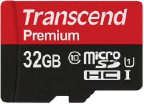 TRANSCEND TS32GUSDCU1 32GB MICRO SDHC CLASS 10 UHS-I 300X PREMIUM