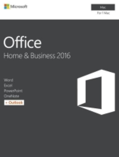 MICROSOFT OFFICE FOR MAC HOME & BUSINESS 2016 ENGLISH 1PK EUROZONE MEDIALESS