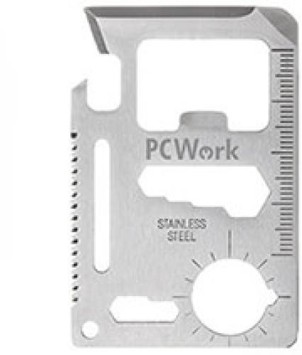 ΠΟΛΥΕΡΓΑΛΕΙΟ ΜΠΡΕΛΟΚ PCWORK PCW08D 11-1 MULTIFUNCTIONAL TOOL CREDIT CARD-DESIGN