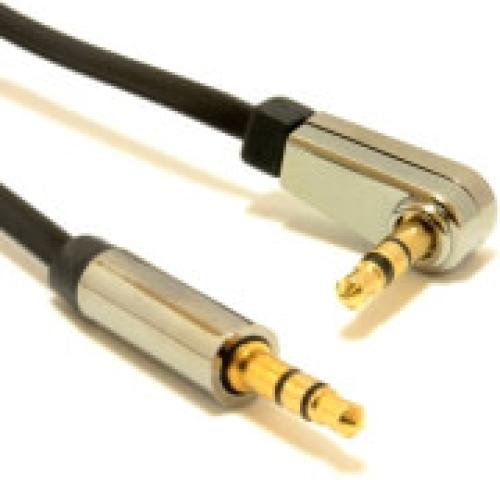 CABLEXPERT CCAP-444L-6 RIGHT ANGLE 3.5MM STEREO AUDIO CABLE 1.8M