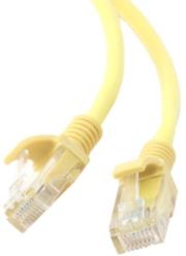 CABLEXPERT PP12-2M/Y YELLOW PATCH CORD CAT.5E MOLDED STRAIN RELIEF 50U PLUGS 2M