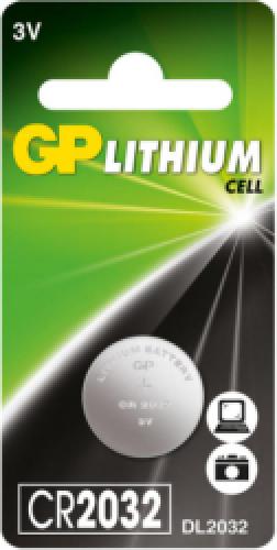 GP ΜΠΑΤΑΡΙΑ BUTTON CELLS LITHIUM CR2032 3V 1ΤΕΜ