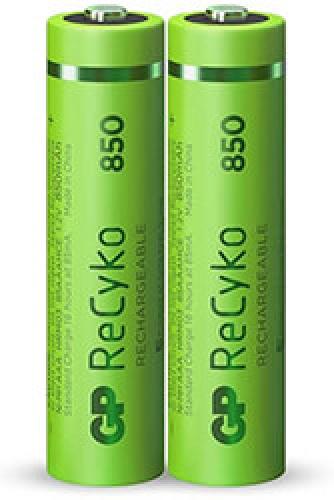 RECHARGEABLE BATTERY GP R03 AAA 850MAH NIMH 85AAAHCE-EB2 RECYKO , 2 PC IN BLISTER