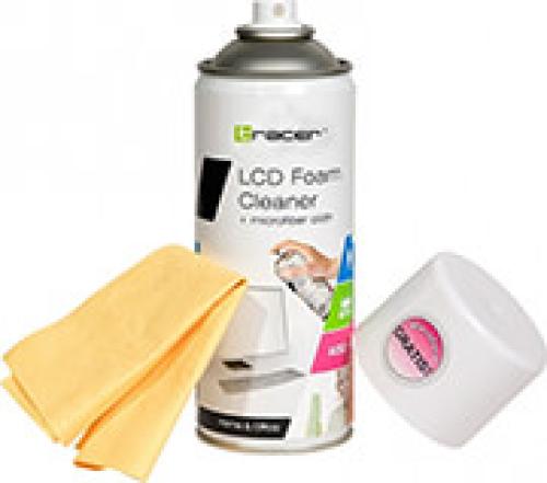 TRACER CLEANING FOAM LCD/TFT 400 ML + MICROFIBRE