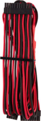 CORSAIR DIY CABLE PREMIUM INDIVIDUALLY SLEEVED ATX 24-PIN TYPE4 (GEN4) RED/BLACK