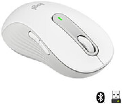 LOGITECH 910-006240 SIGNATURE M650 WIRELESS MOUSE LEFT-HANDED LARGE OFF-WHITE