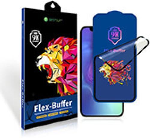 BESTSUIT FLEX-BUFFER HYBRID GLASS 5D ANTIBACTERIAL FOR APPLE IPHONE 12 MINI 5,4 BLACK