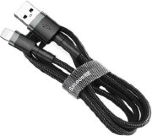 BASEUS CAFULE CABLE USB FOR LIGHTNING 1.5A 2M GREY/BLACK