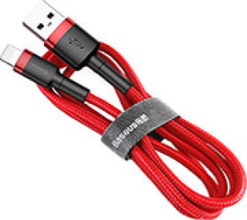 BASEUS CAFULE CABLE USB FOR LIGHTNING 2.4A 1M RED