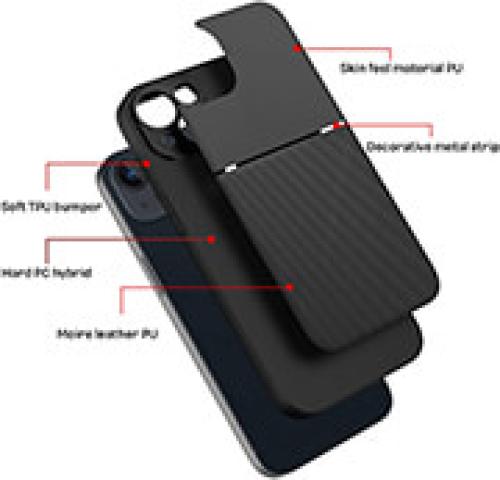 FORCELL NOBLE CASE FOR XIAOMI REDMI NOTE 10 / 10S BLACK
