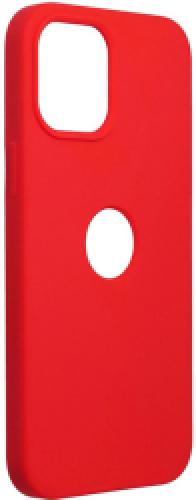 FORCELL SILICONE CASE FOR IPHONE 12 PRO MAX RED (WITH HOLE)