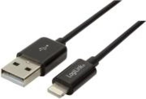 LOGILINK UA0240 APPLE LIGHTNING TO USB CONNECTION CABLE 0.18M BLACK