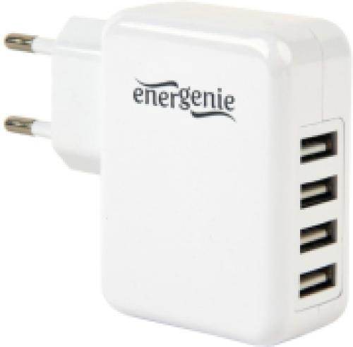 ENERGENIE EG-U4AC-02 UNIVERSAL USB CHARGER 3.1A WHITE